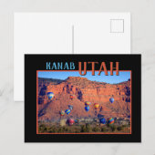 Kanab Utah Hot Air-ballonnen Briefkaart (Voorkant / Achterkant)