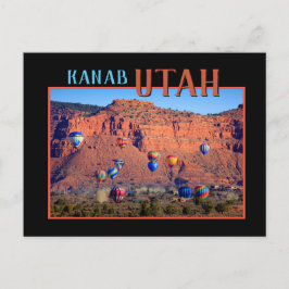 Kanab Utah Hot Air-ballonnen Briefkaart