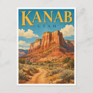Kanab Utah Rode Kliffen GeoSaga Briefkaart