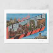 Kanab, UtahLarge Letter ScenesKanab, UT Briefkaart (Voorkant)