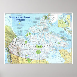 " Kanada: 1997 MOC Yukon en de Noordwest MAP ... Poster