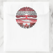 Kanada Kanadisch Österreichisch Österreich Baum Ronde Sticker (Tas)