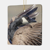 Kanadese gans keramisch ornament (Links)