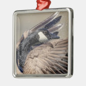Kanadese gans metalen ornament (Links)