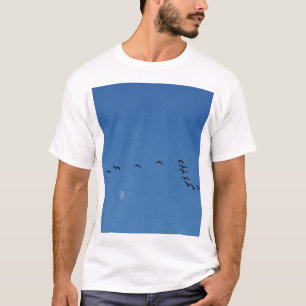 Kanadese ganzen in vlucht t-shirt