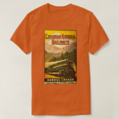 KANADIAANSE NATIONALE SPOORWEGEN OVER HET POSTER V T-SHIRT (Design voorkant)