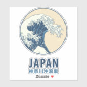 Kanagawa, Japan Sticker (Vel)