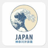 Kanagawa, Japan Vierkante Sticker (Voorkant)