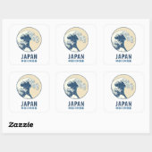 Kanagawa, Japan Vierkante Sticker (Vel)
