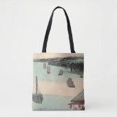 Kanagawa, Japan:  Woodblock Print Tote Bag (Voorkant)