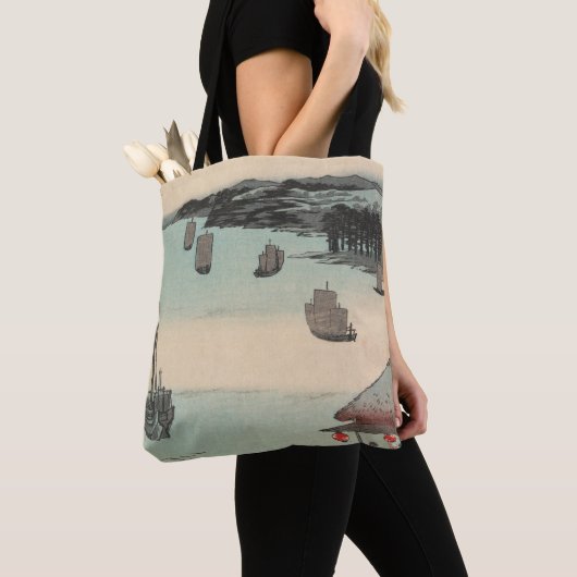 Kanagawa, Japan:  Woodblock Print Tote Bag (Dichtbij)