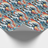 Kanagawa Japans De grote golf Cadeaupapier (Hoek)