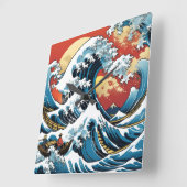 Kanagawa Japans De grote golf Vierkante Klok (Hoek)