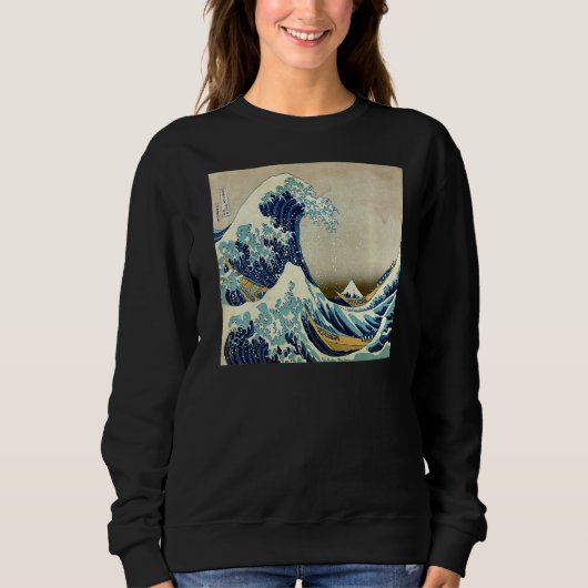 Kanagawa Japans The Great Wave Hokusai Trui (Voorkant)