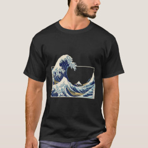 Kanagawa Japanse Kunst De Grote Golf Aesth T-shirt