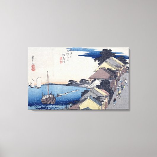 Kanagawa: Uitzicht van de Ridge Canvas Afdruk (Voorkant)