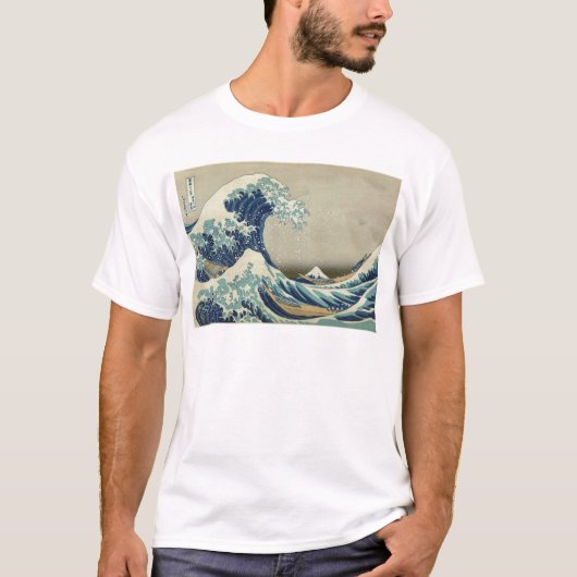 Kanagawa Wave van Katsushika Hokusai T-shirt (Voorkant)