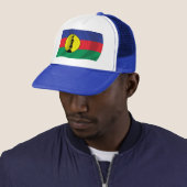 Kanak Volk Vlag Hoed Trucker Pet (In situ)