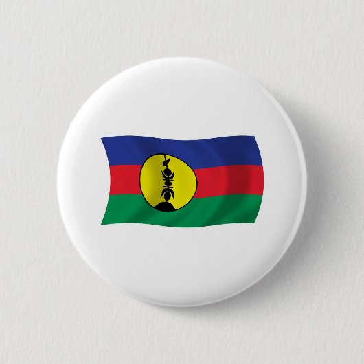 Kanak Volk Vlag Knop Ronde Button 5,7 Cm (Voorkant)