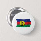 Kanak Volk Vlag Knop Ronde Button 5,7 Cm (Voorkant /achterkant)