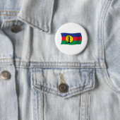 Kanak Volk Vlag Knop Ronde Button 5,7 Cm (In situ)