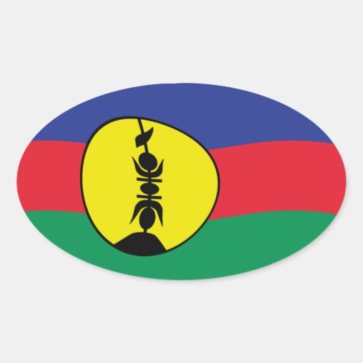 Kanak Volk Vlag Sticker (Voorkant)