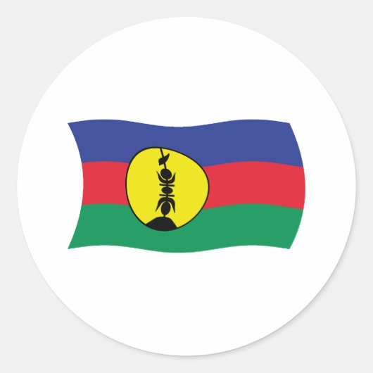 Kanak Volk Vlag Sticker (Voorkant)