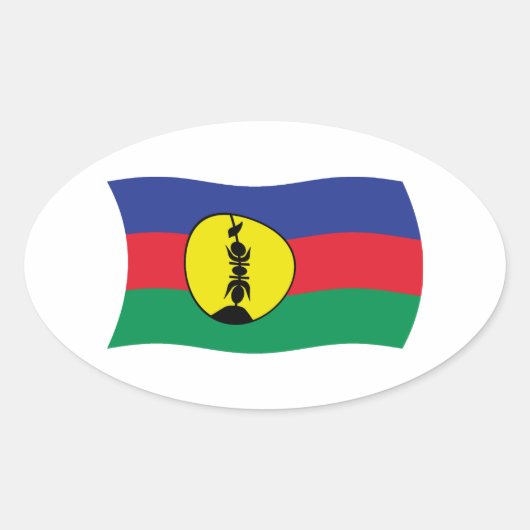 Kanak Volk Vlag Sticker (Voorkant)
