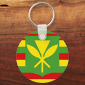 Kanaka Maoli etnische vlag Native Hawaii Sleutelhanger (Voorkant)