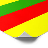 Kanaka Maoli Flag Poster (Hoek)