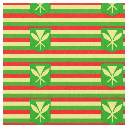Kanaka Maoli Flag Stof (Close Up)