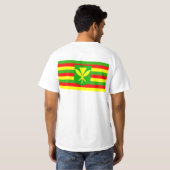 Kanaka Maoli Flag T-shirt (Achterkant volledig)