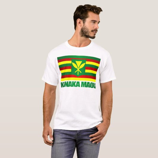 Kanaka Maoli Flag T-shirt (Voorkant volledig)