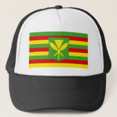 Kanaka Maoli Flag Trucker Pet (Voorkant)