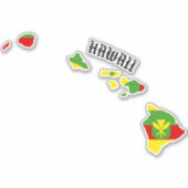 KANAKA MAOLI HAWAII-EILANDEN STICKER (Voorkant)