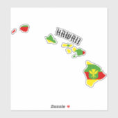 KANAKA MAOLI HAWAII-EILANDEN STICKER (Vel)