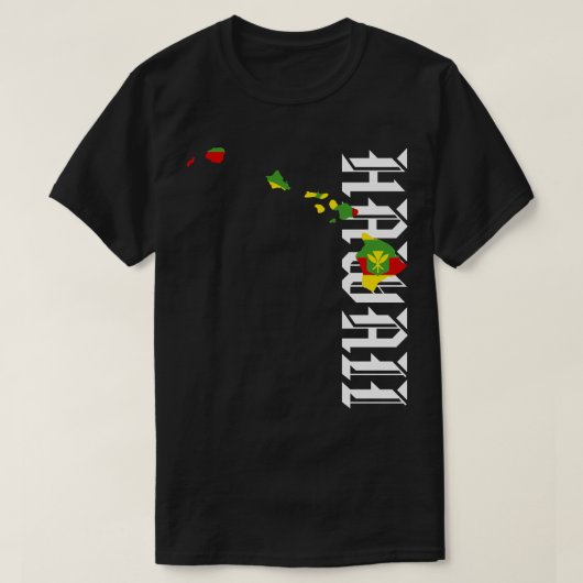 KANAKA MAOLI HAWAII-EILANDEN T-SHIRT (Design voorkant)