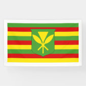 Kanaka Maoli - Hawaii Independence Flag Spandoek (Horizontaal)