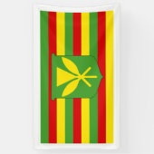 Kanaka Maoli - Hawaii Independence Flag Spandoek (Verticaal)