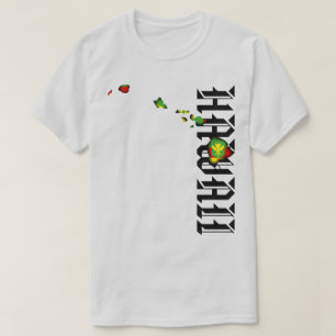 KANAKA MAOLI HAWAII ISLANDS ZWART T-SHIRT