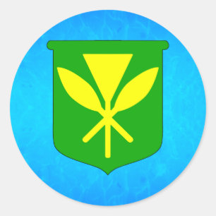 Kanaka Maoli Ronde Sticker