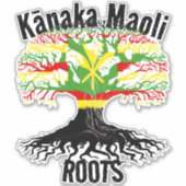 Kānaka Maoli ROOTS Sticker (Voorkant)
