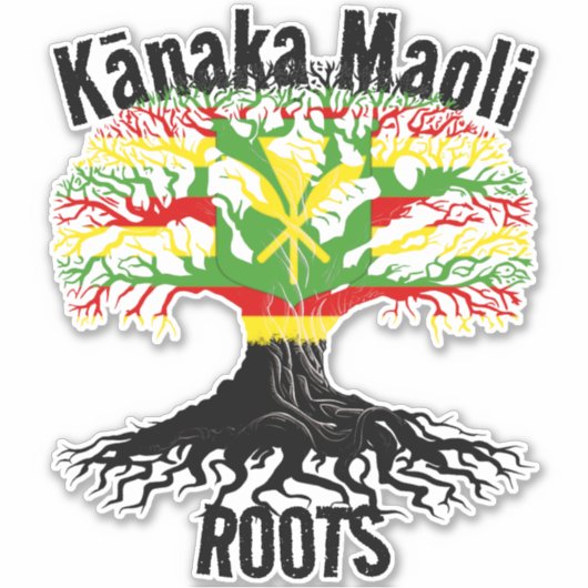 Kānaka Maoli ROOTS Sticker (Voorkant)