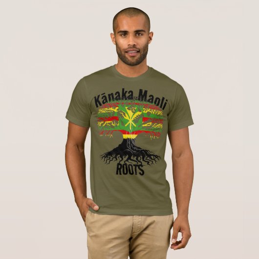 Kānaka Maoli ROOTS T-shirt (Voorkant volledig)