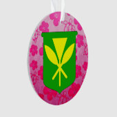 Kanaka Maoli Roze Honu Ornament (voorkant)