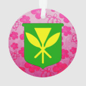 Kanaka Maoli Roze Honu Ornament (achterkant)