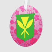 Kanaka Maoli Roze Honu Ornament (voorkant)