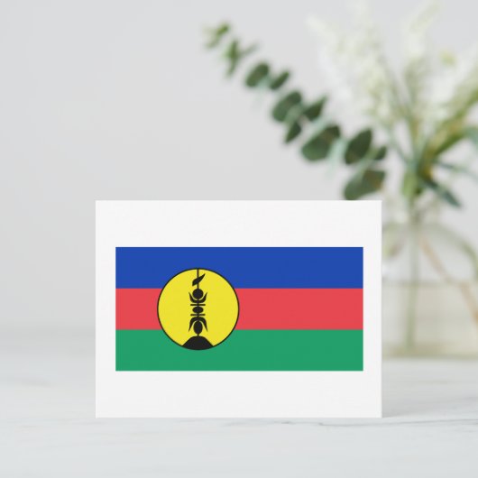 Kanaky Flag Briefkaart (Staand voorkant)