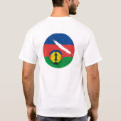 Kanaky Nieuw-Caledonië, kanakvlaggen T-shirt (Achterkant)