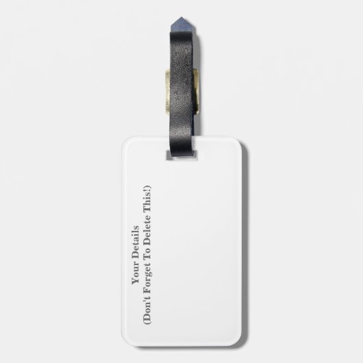 KANALEN BAGAGELABEL (Achterkant verticaal)